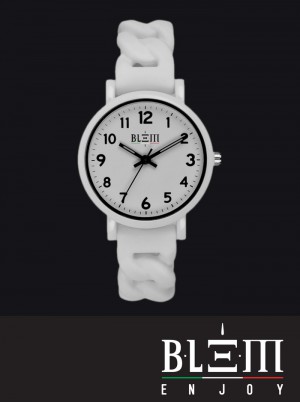 Orologio al Quarzo Donna Blem Enjoy F2304 Bianco e Nero