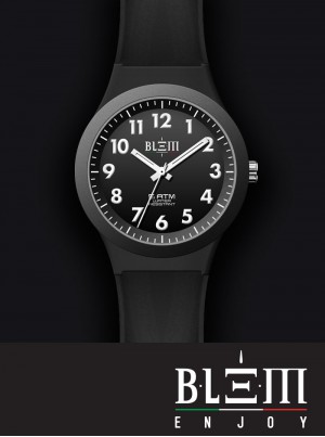 Orologio al Quarzo Uomo Blem Enjoy Vincente U3130 Nero e Bianco