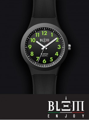 Orologio al Quarzo Uomo Blem Enjoy Vincente U3130 Nero e Verde