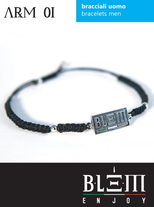 Bracciale Blem in Argento e Smalto a Fuoco Modello Arm 01